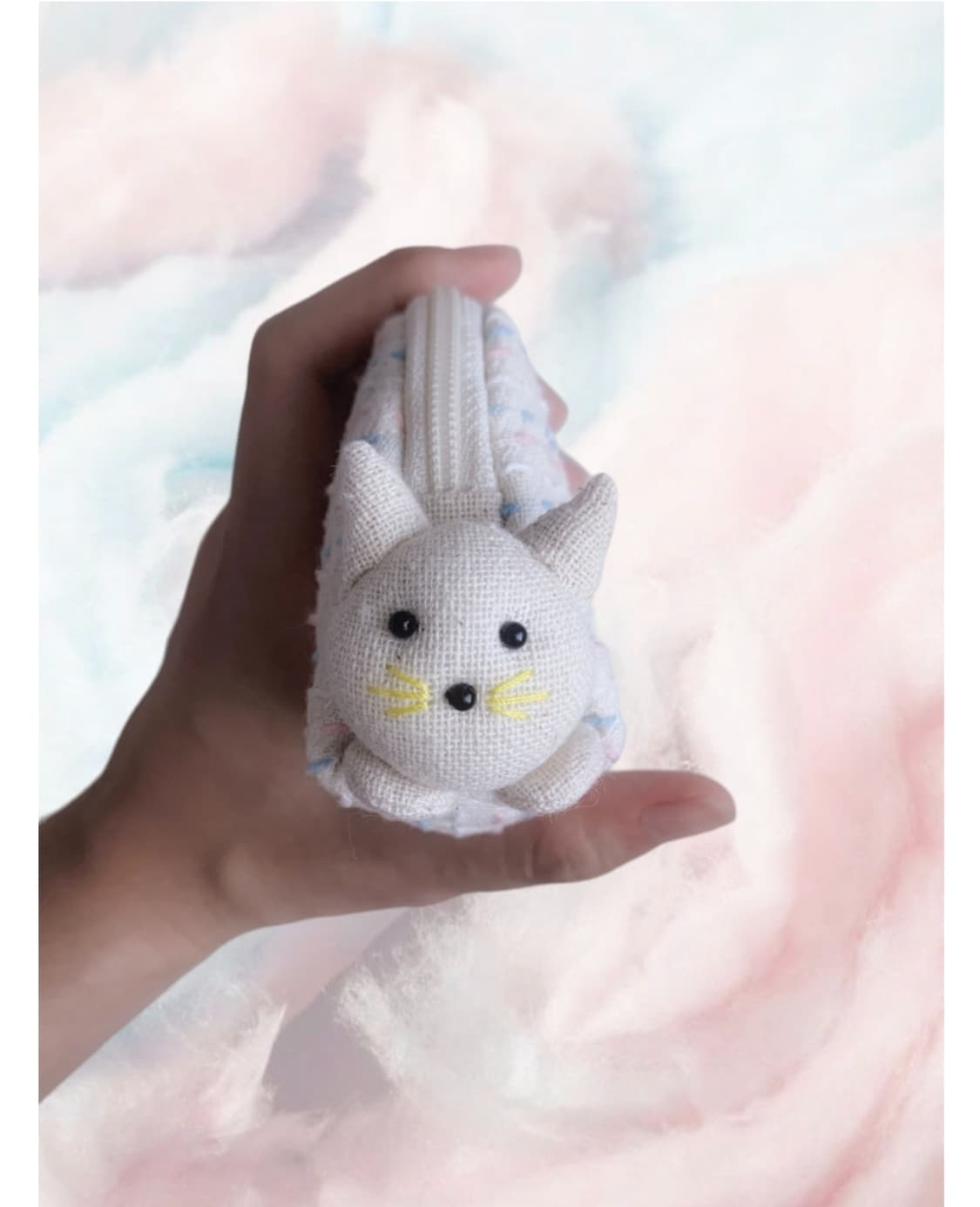 바니버로우 솜사탕을 타고 날아온 고양이 동전 지갑 새상품 상품이미지3