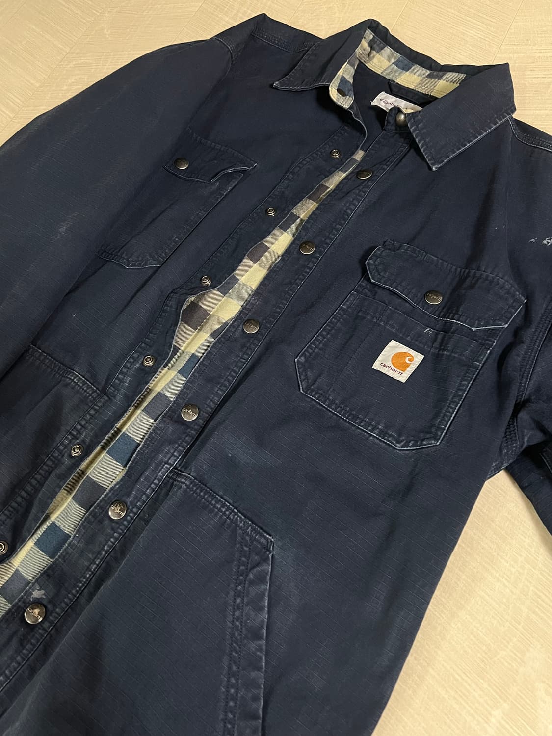 L) 칼하트 워크 자켓 네이비 상품이미지1