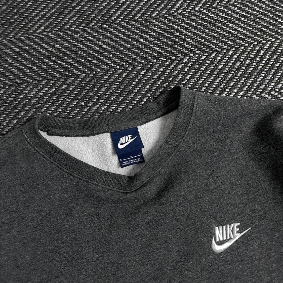 나이키 스우시로고 그레이 스웻 맨투맨y 3684 상품이미지5