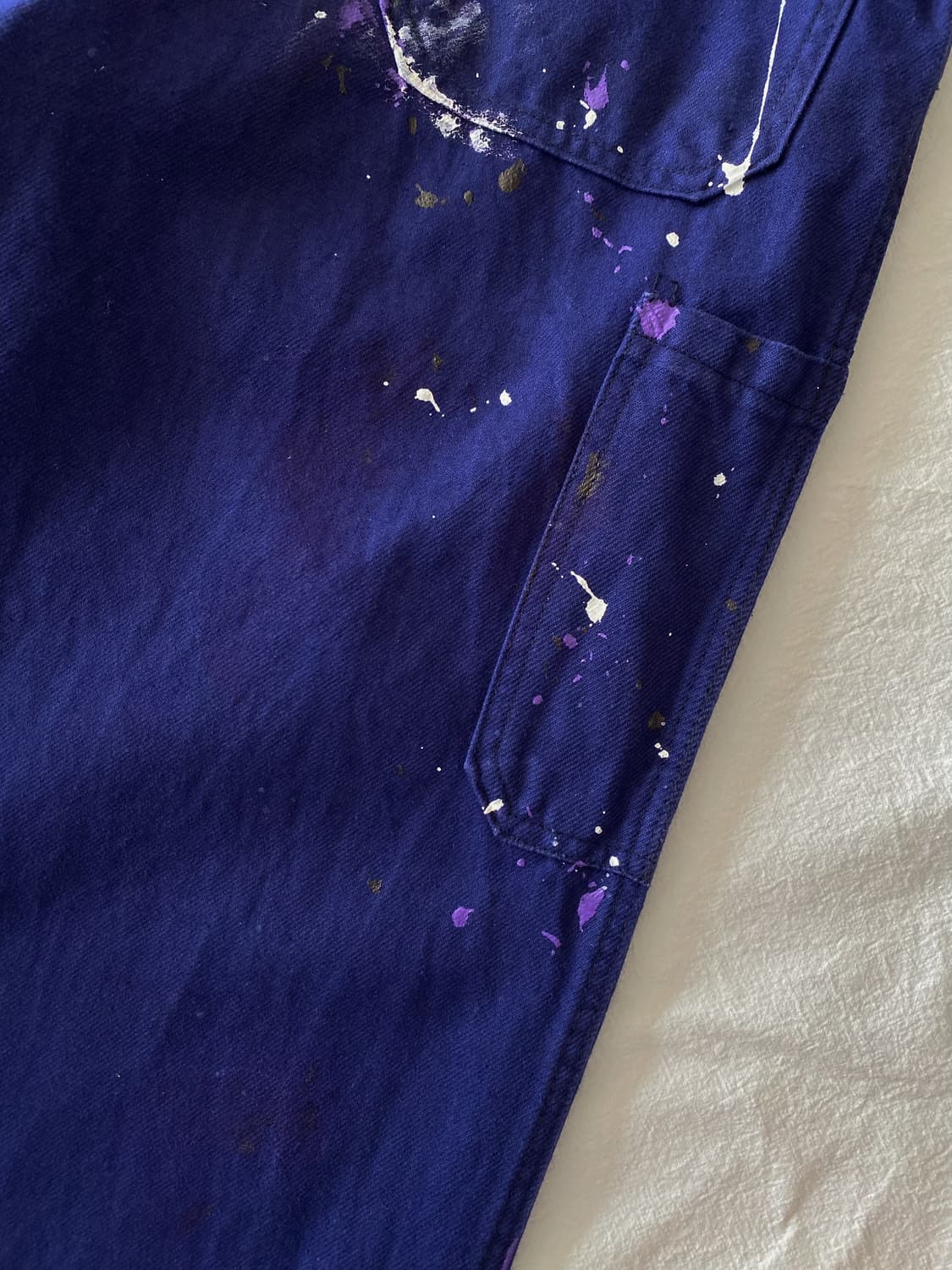 빈티지 오리지널 페인팅 프렌치 워크팬츠 005 상품이미지8