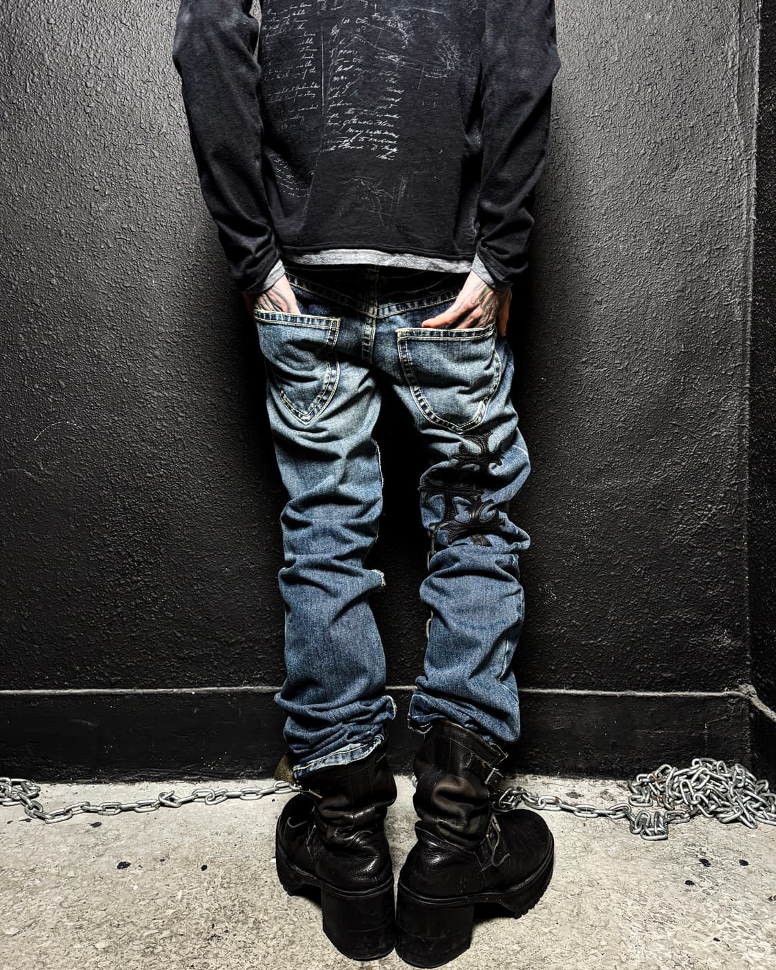 AGATE LABEL – Cross Patch Slim Denim PT 상품이미지10