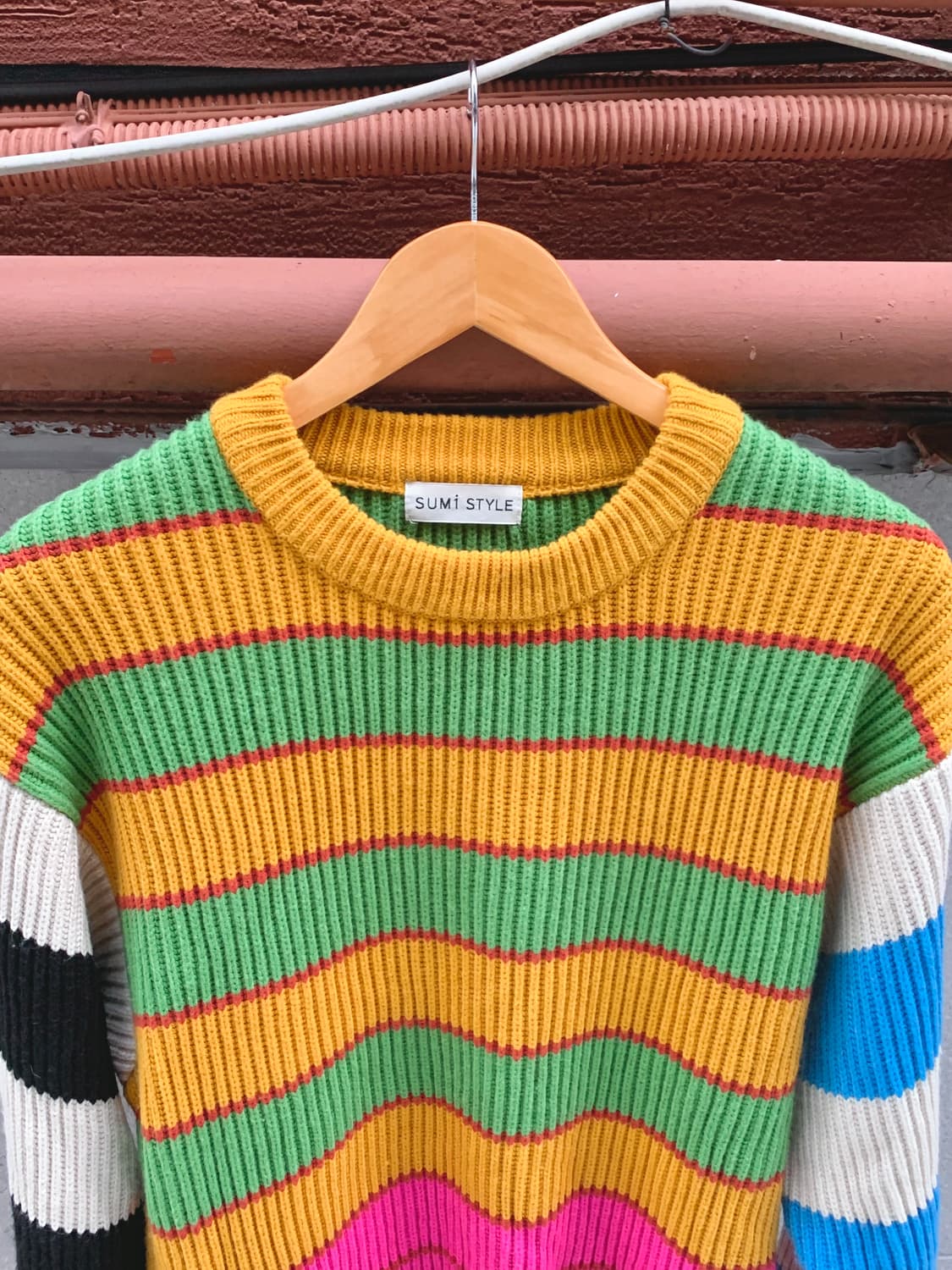 멀티 컬러 스트라이프 니트 상품이미지6