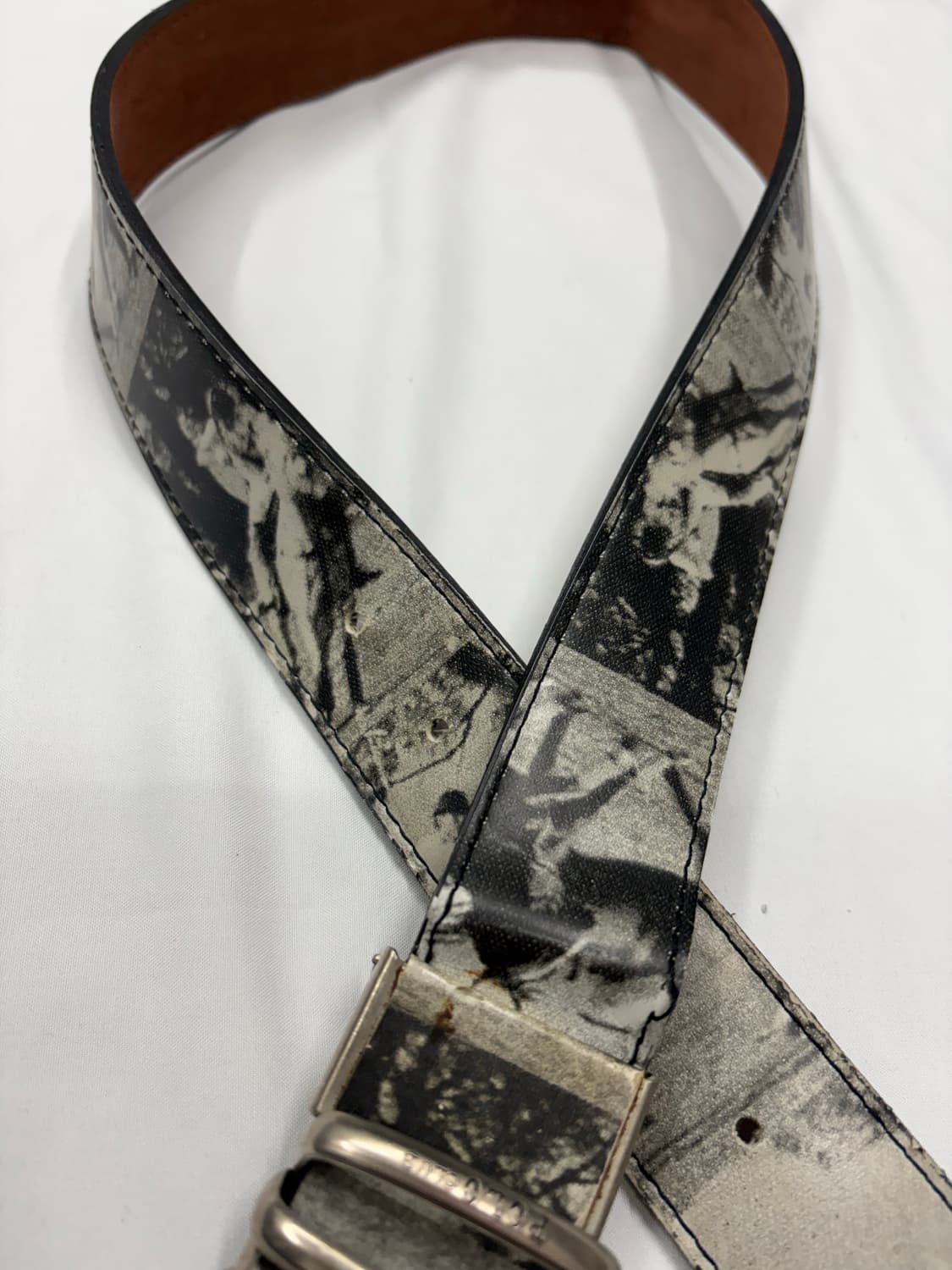 폴로 클럽 빈티지 프린팅 레더 벨트 Polo Club 상품이미지4