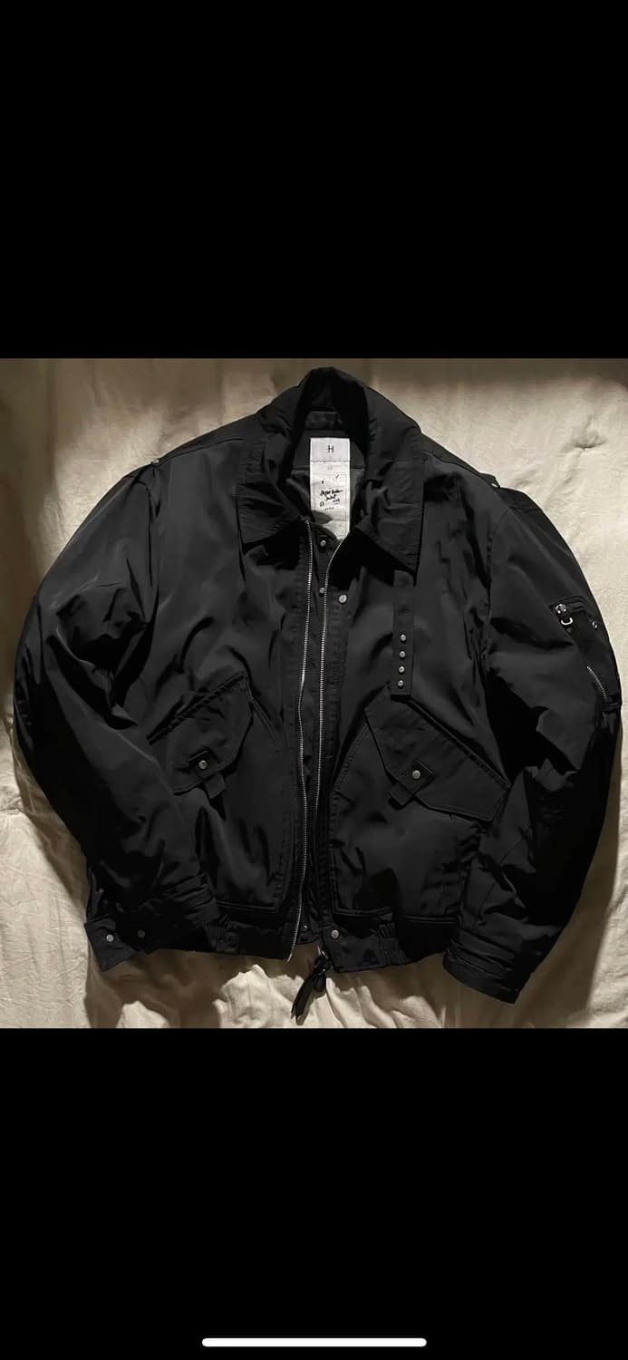 Haea 헤아 플라이트 봄버 자켓 블랙 상품이미지3