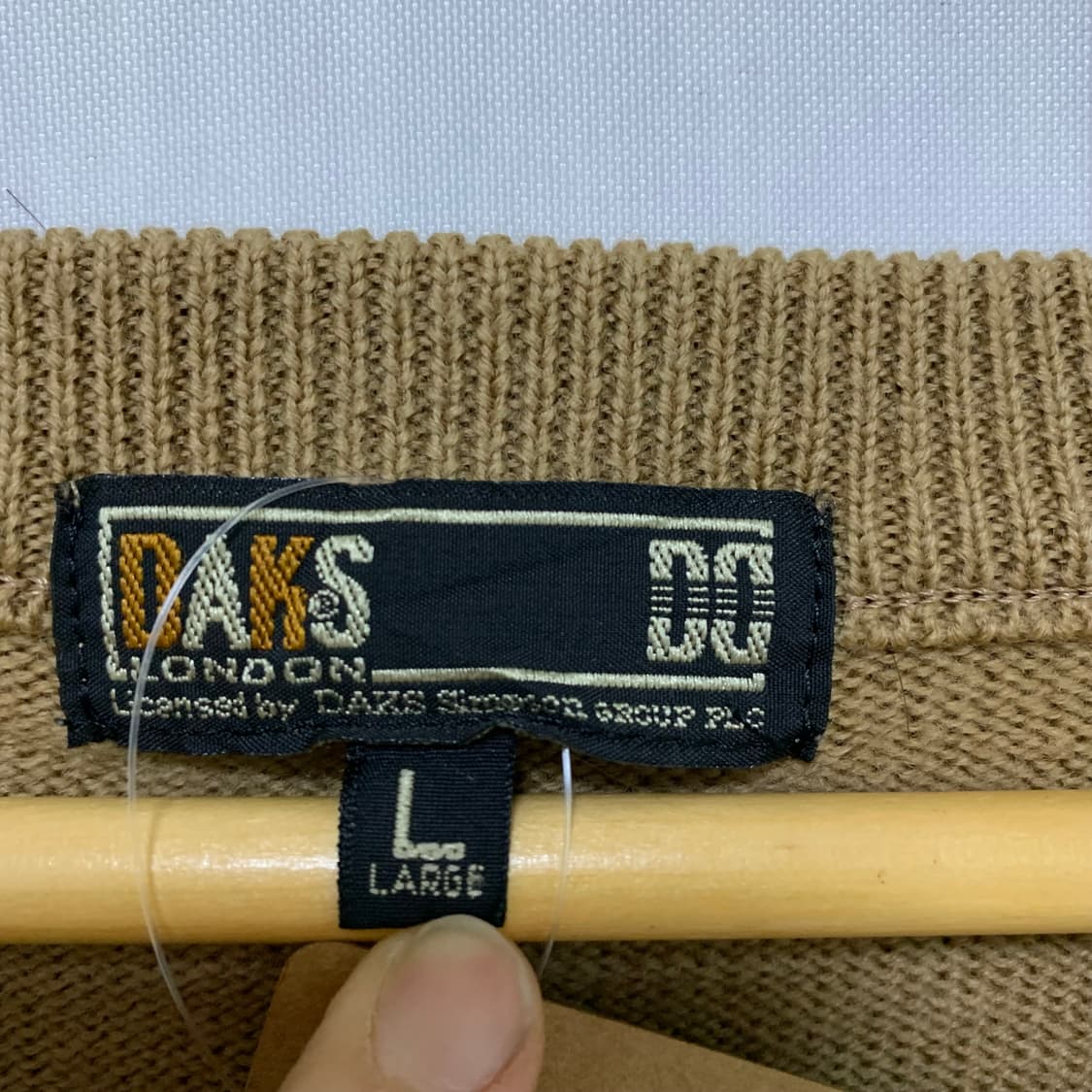 닥스 브이넥 패턴 빈티지 니트 L 상품이미지7