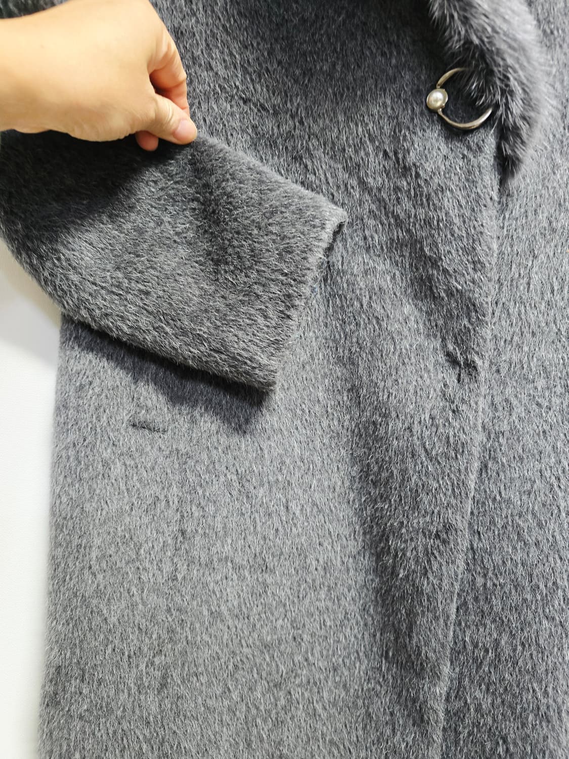 베스티벨리 밍크트리밍 모알파카코트 상품이미지3