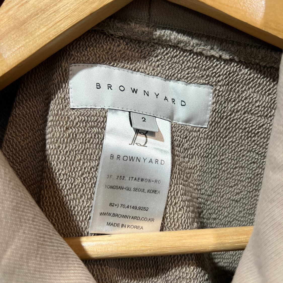 브라운야드 후드티 상품이미지3