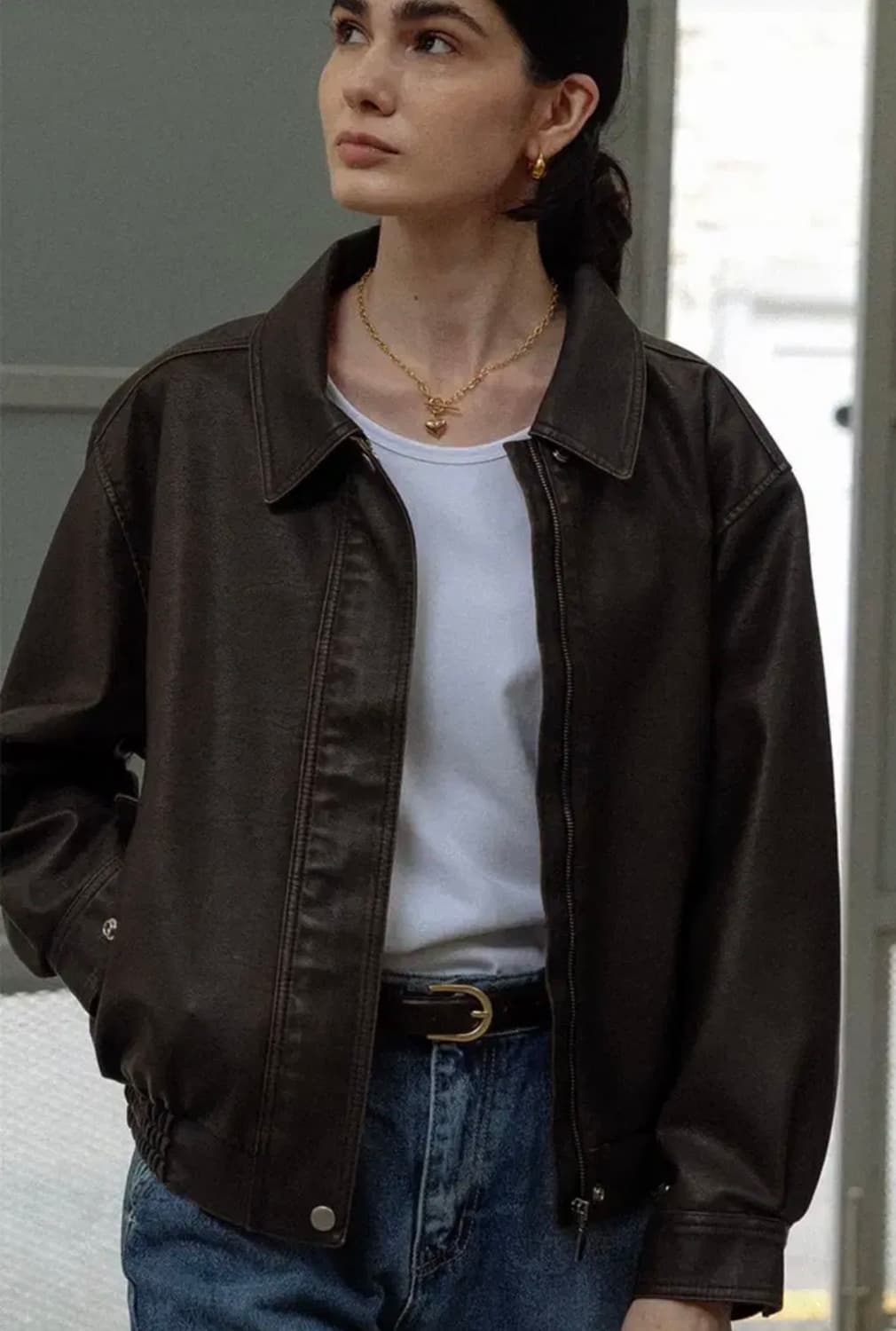 틸아이다이 네츄럴 크랙 레더 블루종 브라운 상품이미지7