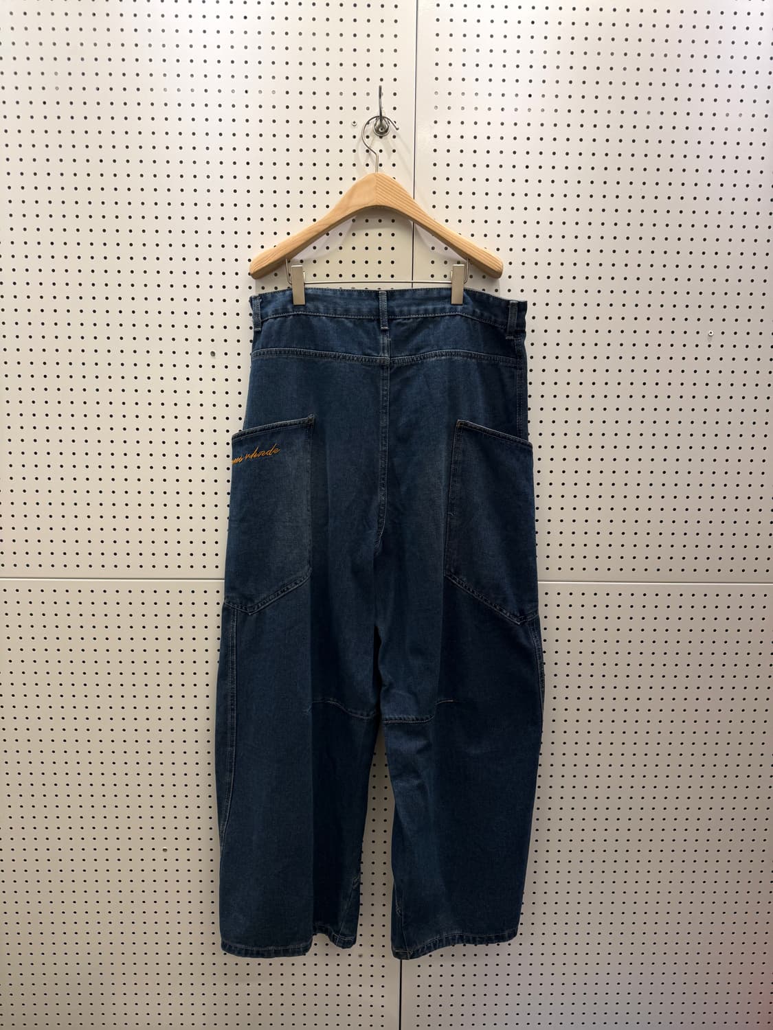 빈티지 벌룬핏 커브드 카고 데님 팬츠 U232 상품이미지4