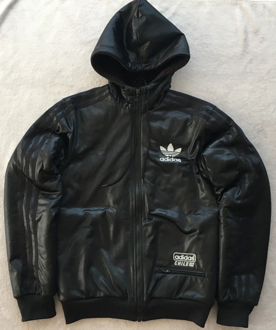 레어 아디다스 칠레 62 쉐르파 후드 트랙 자켓 블랙 XS 상품이미지1
