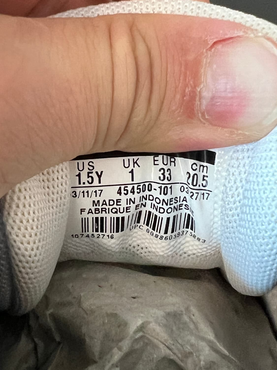 [205mm] 나이키 피코 4 PS '화이트 네이비' (454500-10 상품이미지7