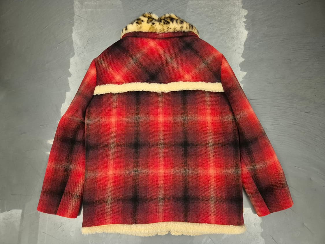 N 21 타탄체크 울 쉐르파 자켓 상품이미지3