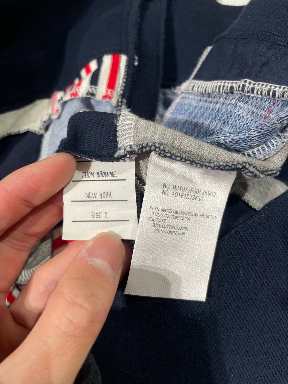 톰브라운 믹스 패치워크 버튼 가디건 상품이미지8