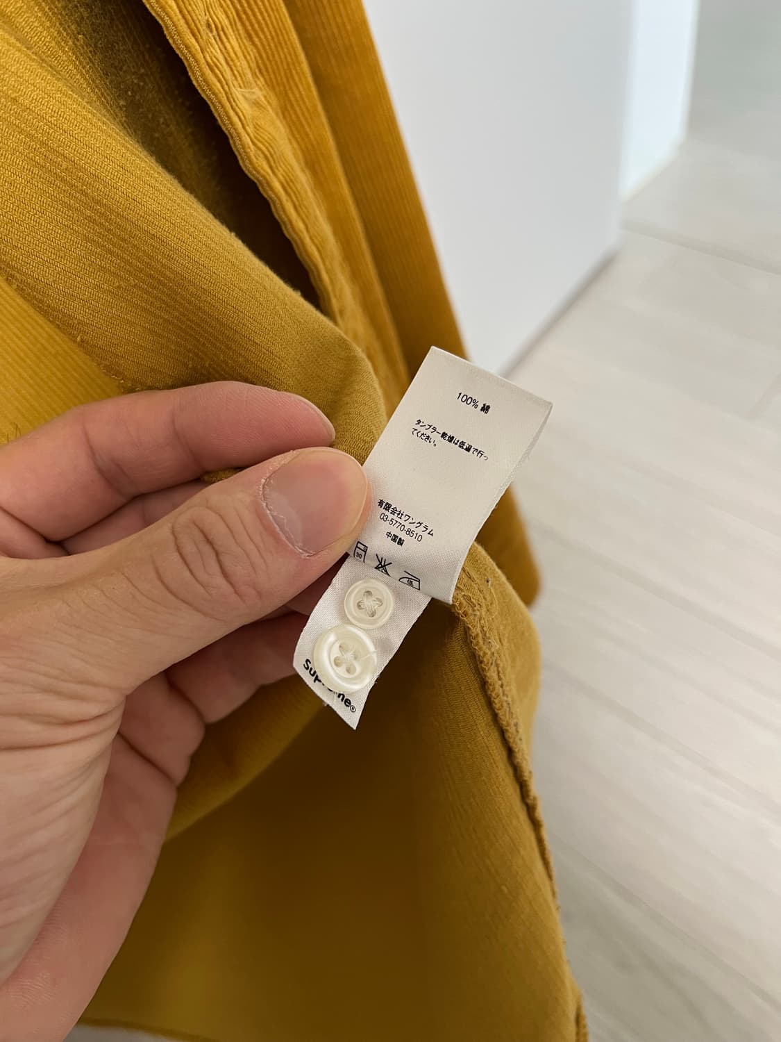 슈프림 코듀로이 셔츠 M 상품이미지5