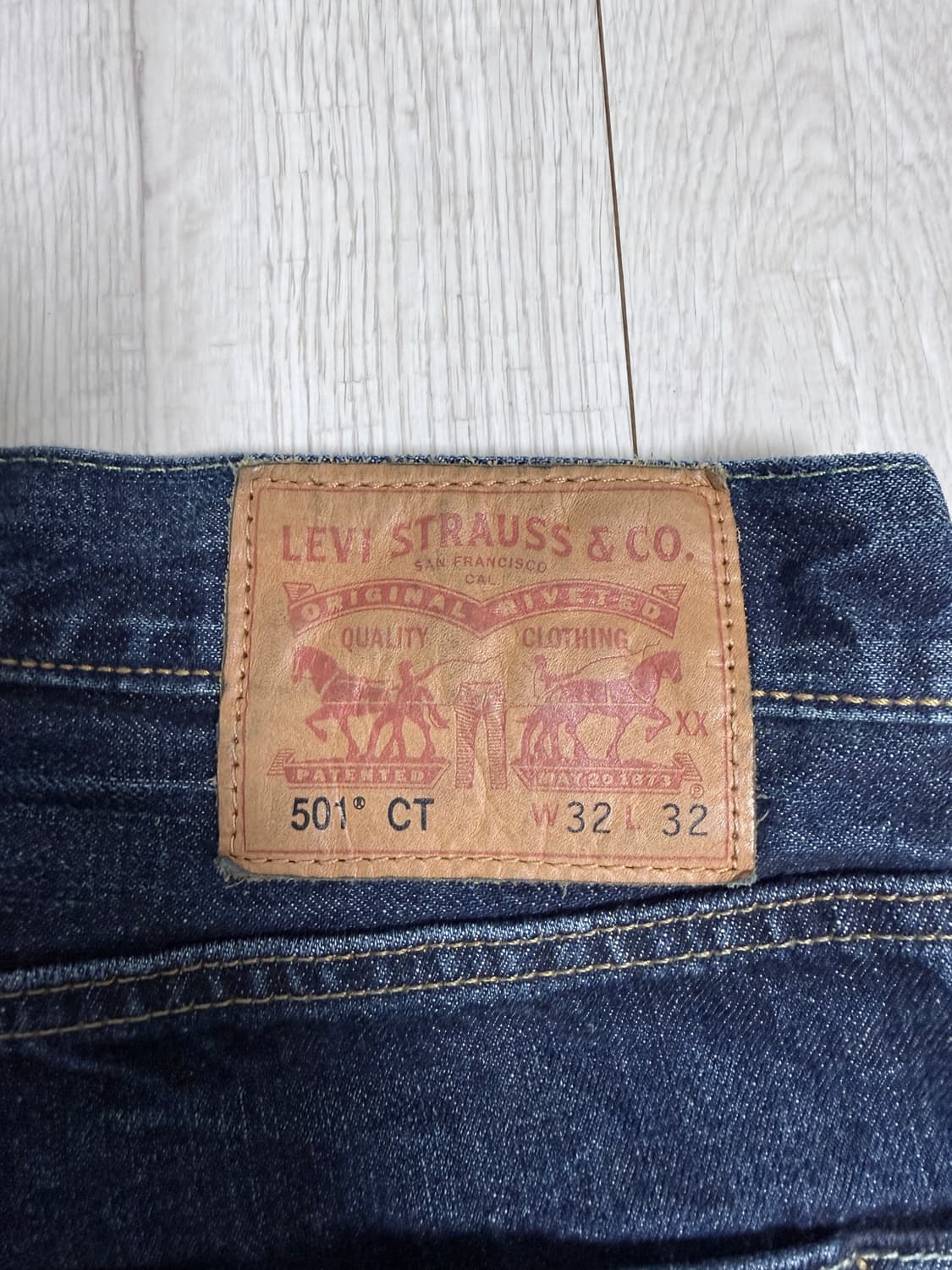 (32x32)리바이스 501 CT 데님 상품이미지4