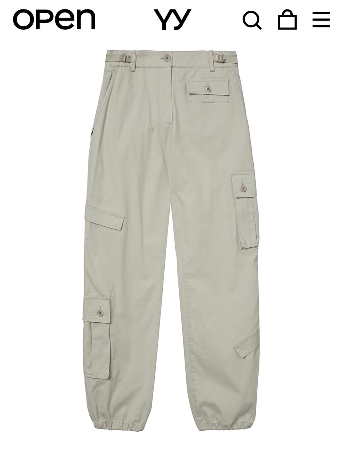 [급처] 오픈와이와이 카고팬츠 그레이시베이지 컬러 상품이미지4