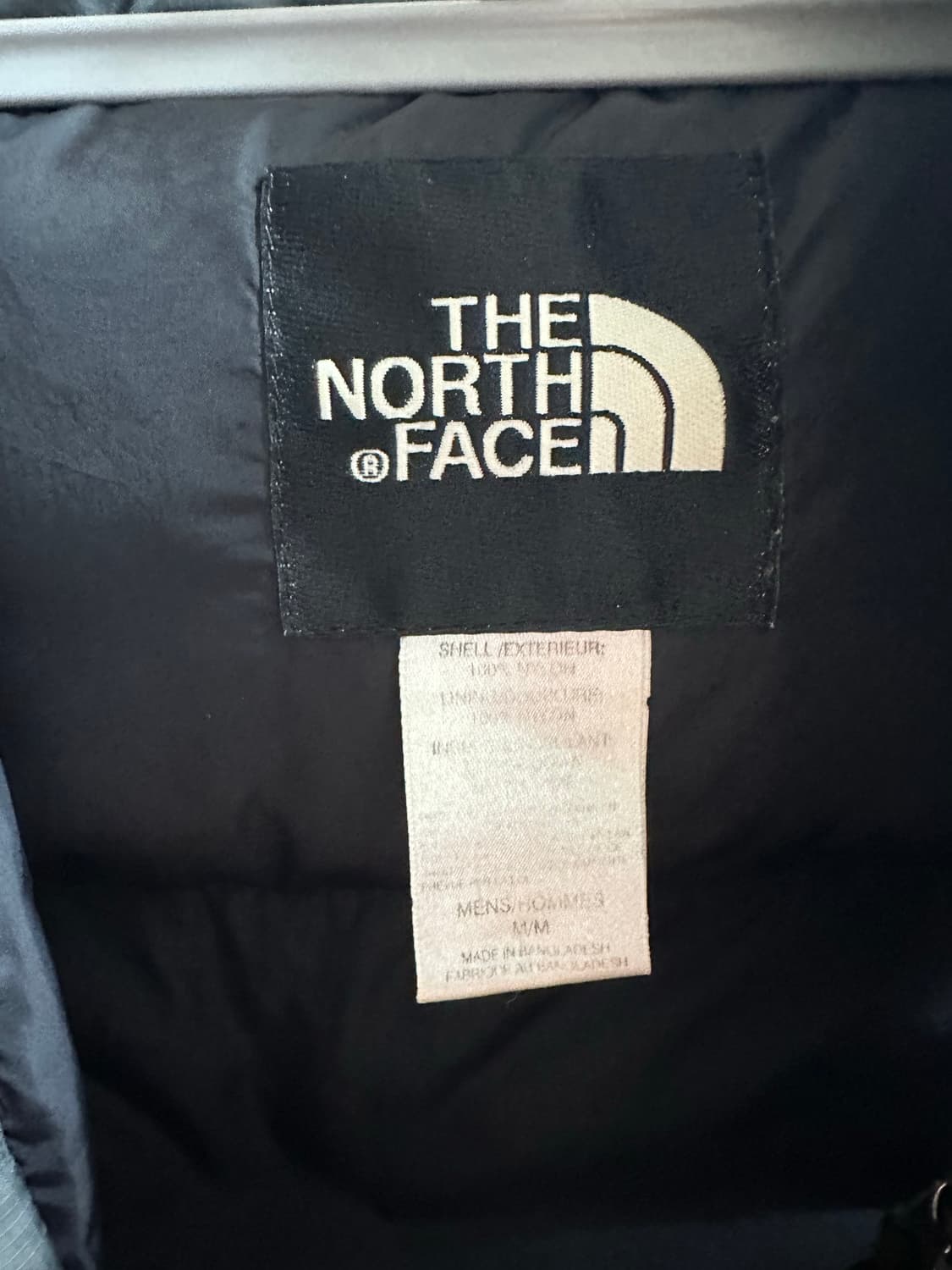 NORTHFACE 노스페이스 차콜 중앙 로고 조끼 패딩 상품이미지7