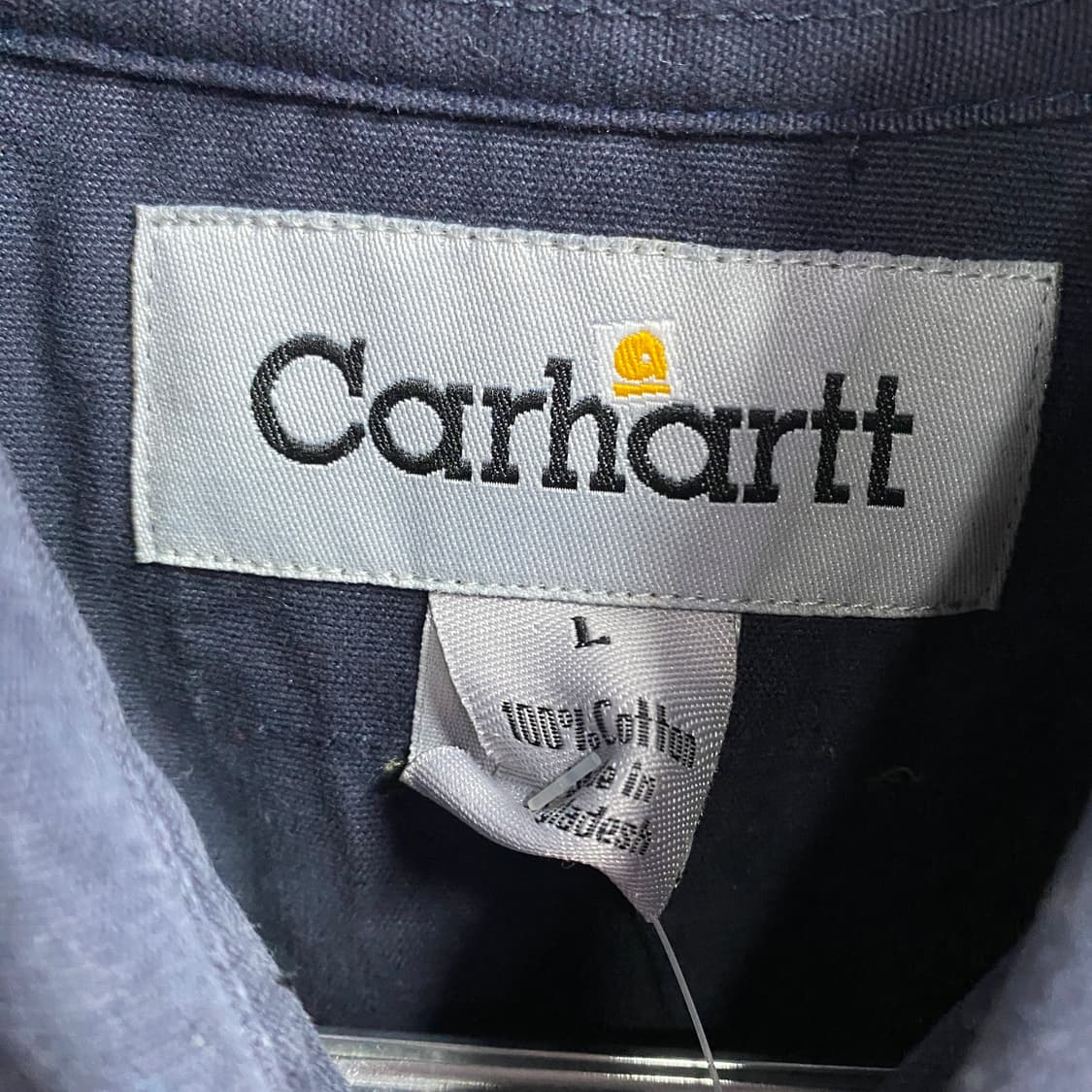 칼하트 포켓로고 네이비 워크 셔츠 B3736 상품이미지4