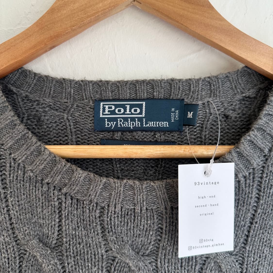 15505 - 폴로 랄프로렌 그레이 케이블 니트 상품이미지3