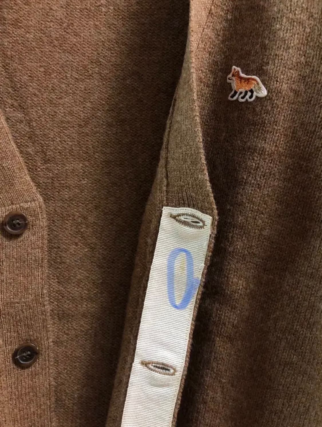 메종키츠네 램스 울 가디건 상품이미지8