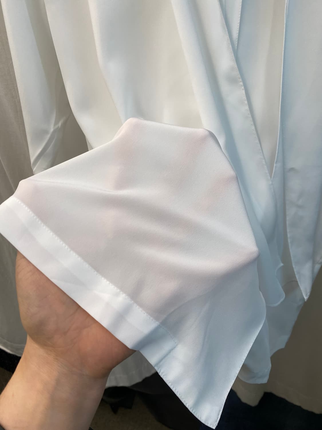 화이트 리본 블라우스(L) 상품이미지10