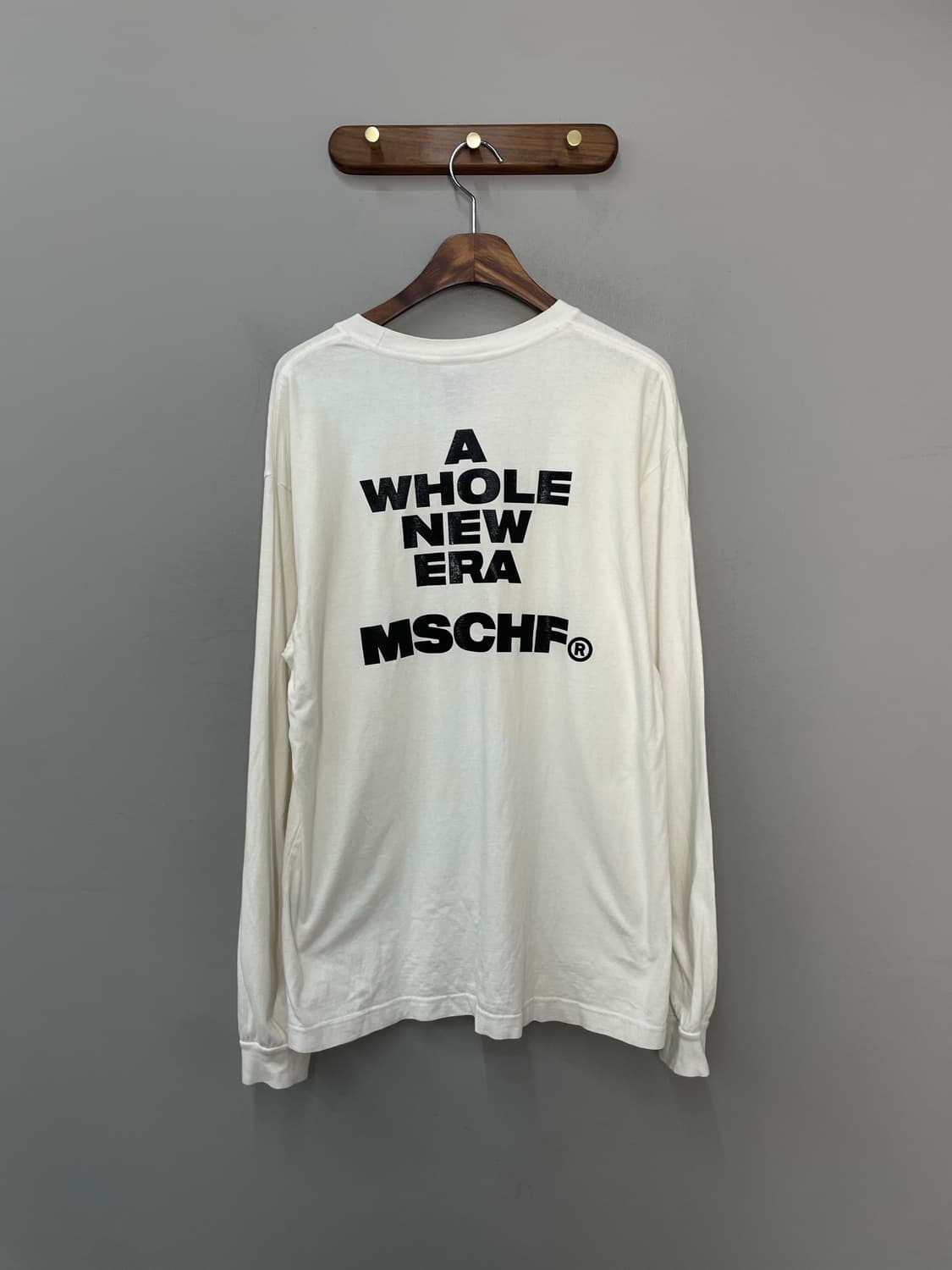 미스치프 백로고 화이트 롱 슬리브 H2482 상품이미지3