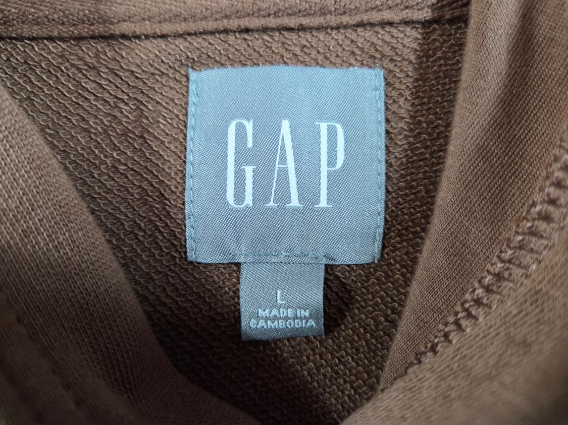 갭 GAP 아치 로고 브라운 풀오버 후드티 상품이미지4