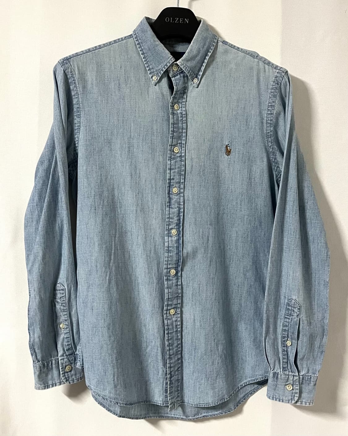 폴로랄프로렌 샴브레이 연청 데님 셔츠 상품이미지4