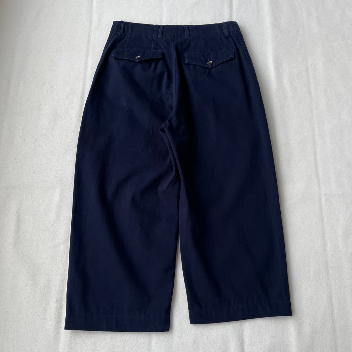 꼼데가르송옴므 80s 초기 네이비 코튼 팬츠 상품이미지8