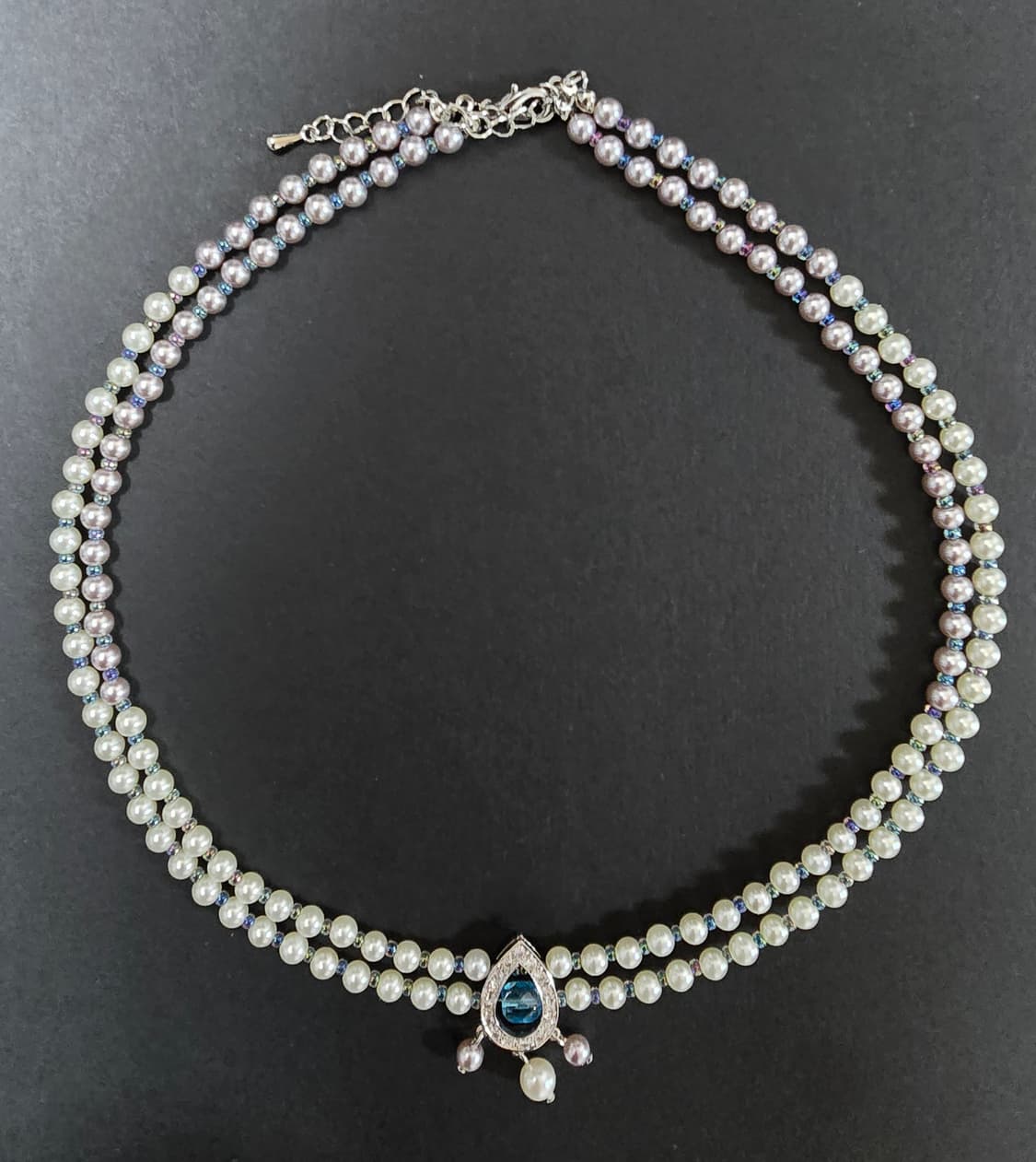 규빅 물방울팬던트 진주목걸이 상품이미지7