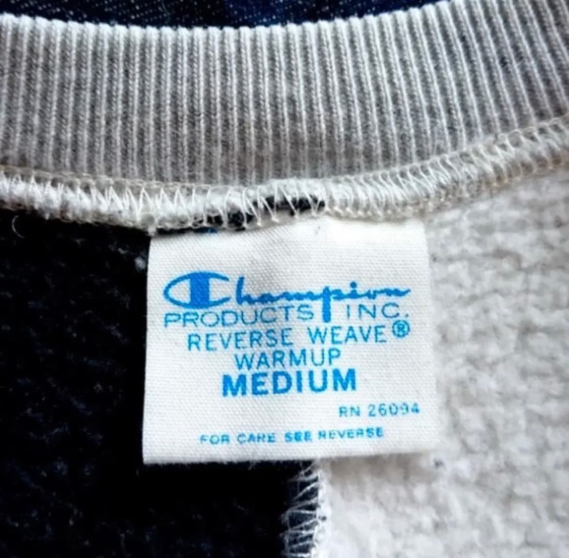 <신품급>빔즈(beams)X챔피온리버스위브 오버사이즈 투톤스웨트셔츠M 상품이미지3