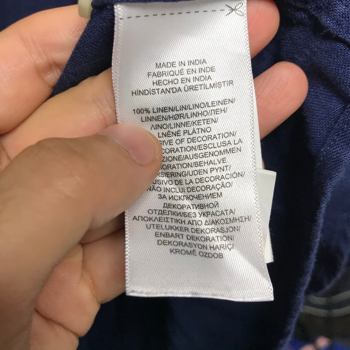 폴로 랄프로렌 네이비 린넨셔츠 상품이미지5