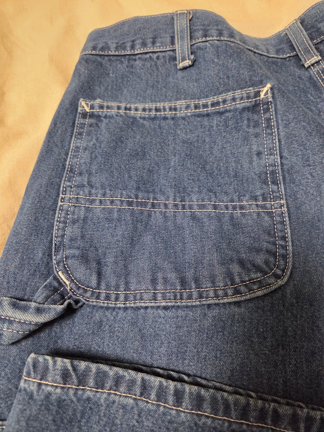 칼하트 B13 DST 싱글니 카펜터 데님 팬츠 덩가리핏 36×30 상품이미지4