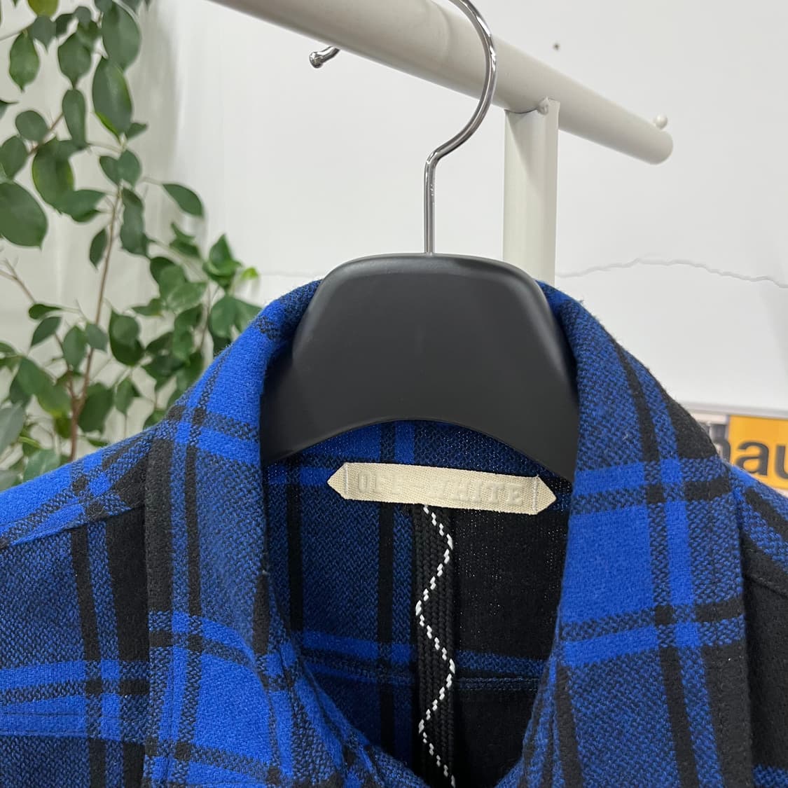 오프화이트 플란넬 체크 셔츠 자켓 XXS 상품이미지3