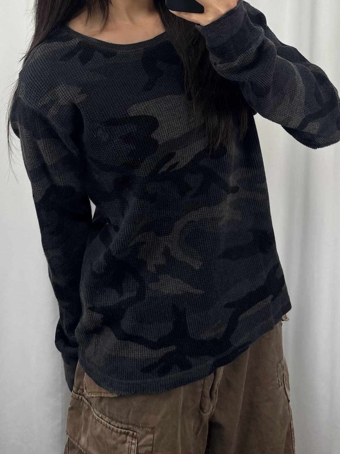 폴로 카모 와플 롱슬리브 상품이미지1