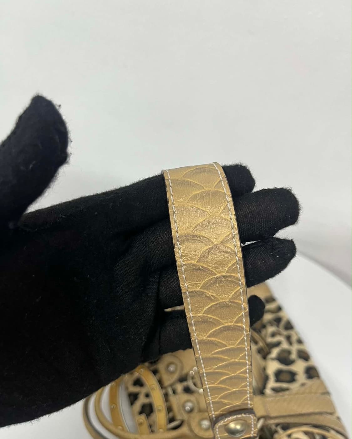 게스 빈티지 레오파드 G버클 체인 토트백 숄더백 상품이미지9