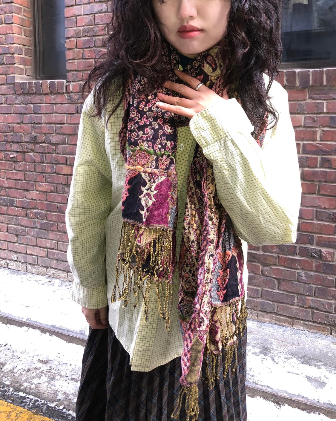 ethnic pattern muffler 상품이미지2