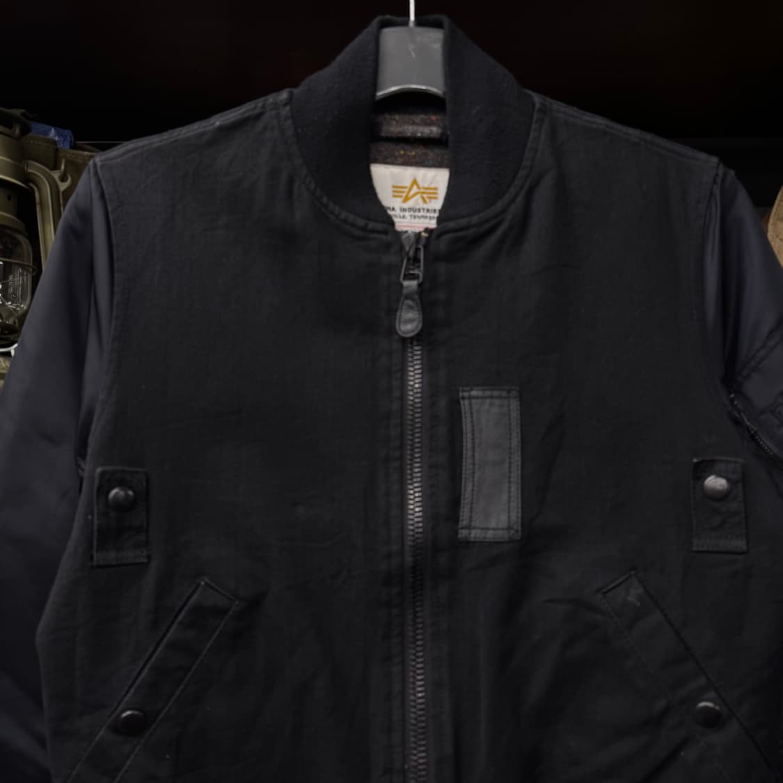 LEE X 알파 인더스트리 스톰 라이더 복각 코튼 봄버 자켓 N240 상품이미지3