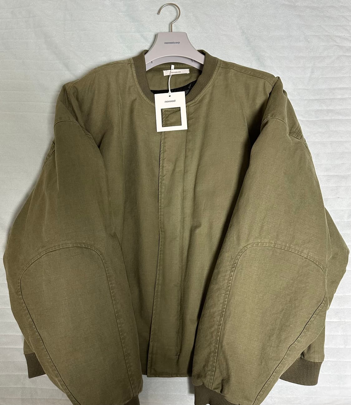 [OS]논노드 서퍼 다이 서지 봄버 - 빈티지카키 상품이미지3