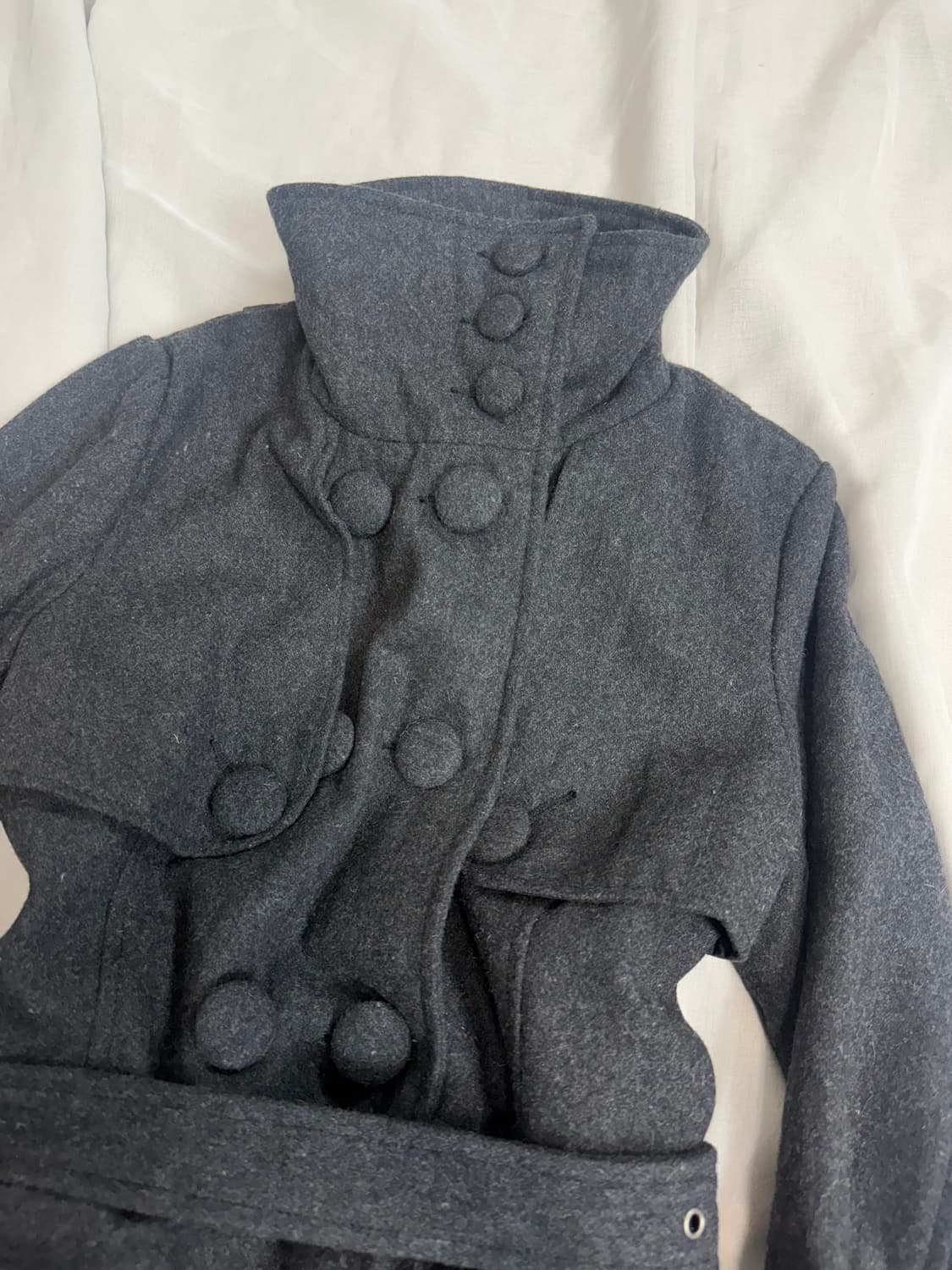 High Neck Wool Coat 상품이미지6