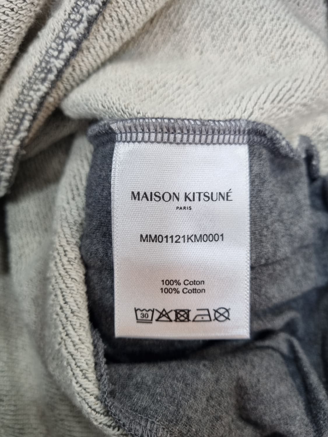 메종키츠네 폭스 헤드 스웻 쇼츠 그레이 M 상품이미지6