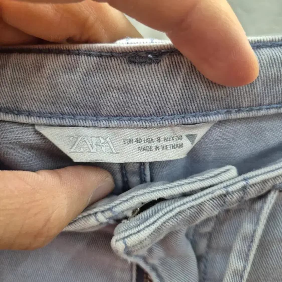 ZARA 연청 와이드 팬츠 (EUR 40) 상품이미지3