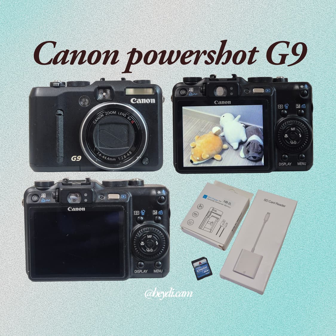 (안유진디카) 캐논 파워샷 G9 매트블랙 상품이미지2