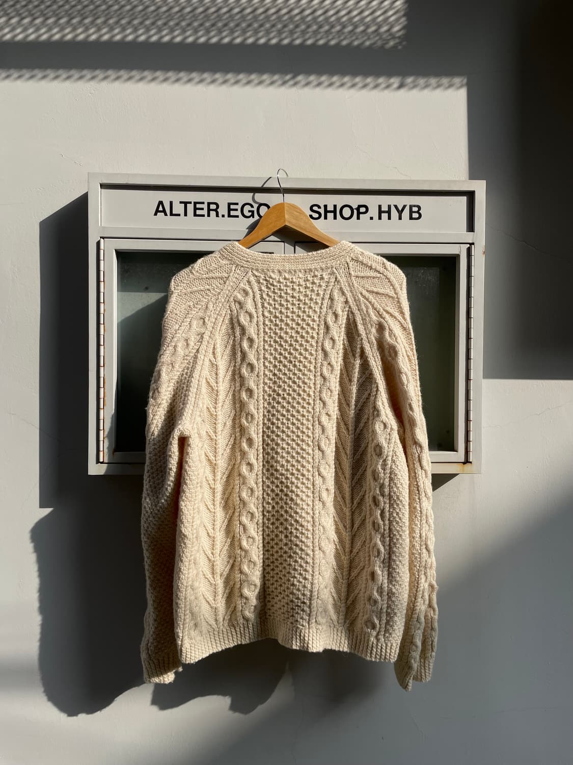 pure wool fisherman handmade cardigan 상품이미지7