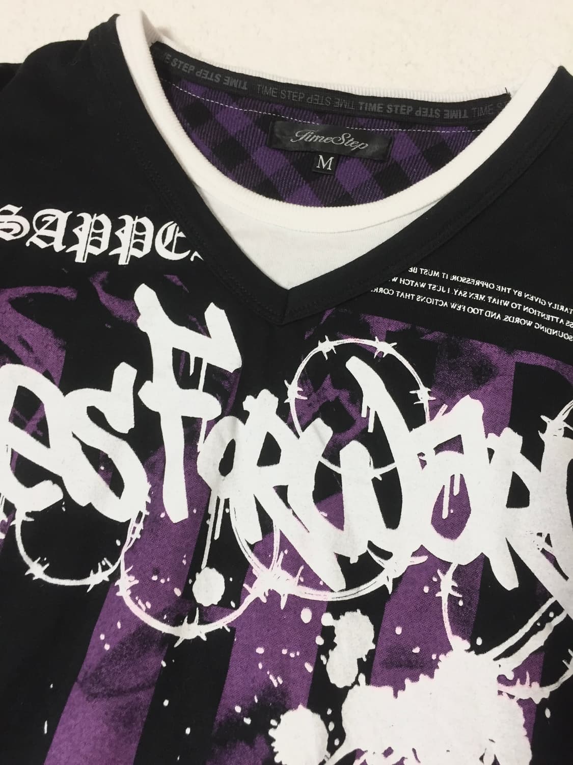 빈티지 펑크갸루 레터링 슬리브 상품이미지2