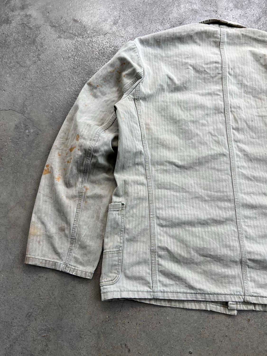 HARD FADED VINTAGE BEIGE HBT 헤링본 프렌치워크자 상품이미지9
