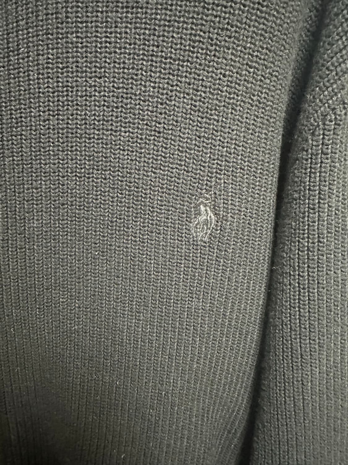 no.94 폴로 랄프로렌 블랙 니트 풀집업 2xl 새상품급 상품이미지5