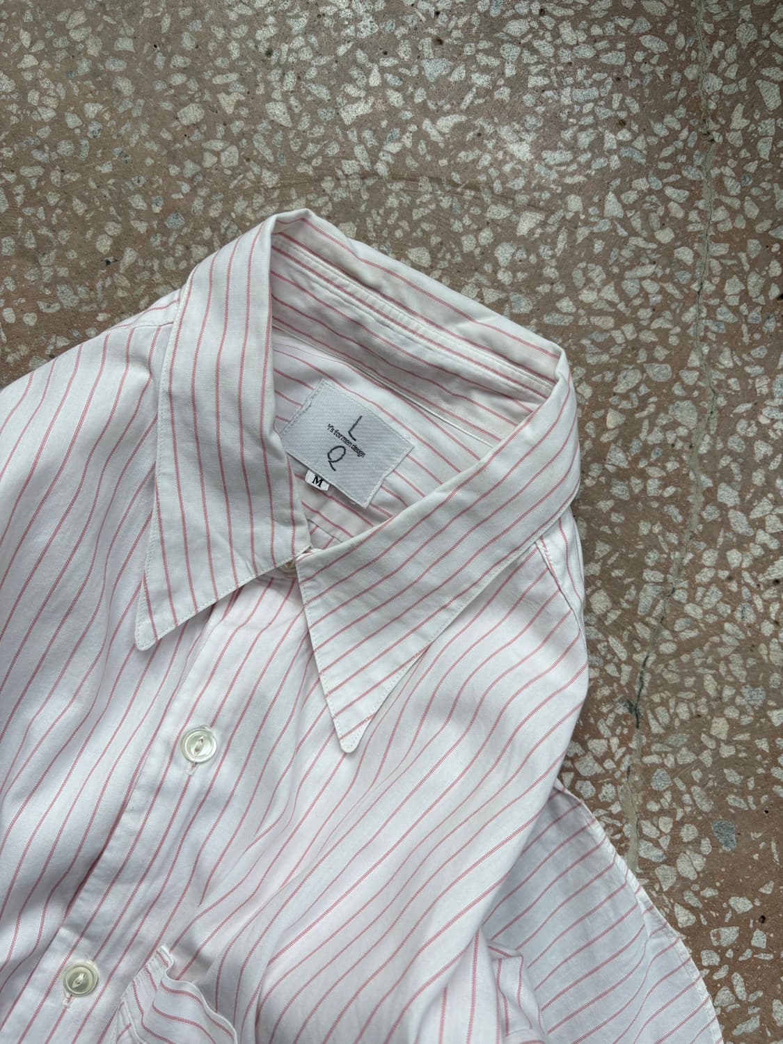L Q Y’s for men design Pink Stripe Shirt 상품이미지8