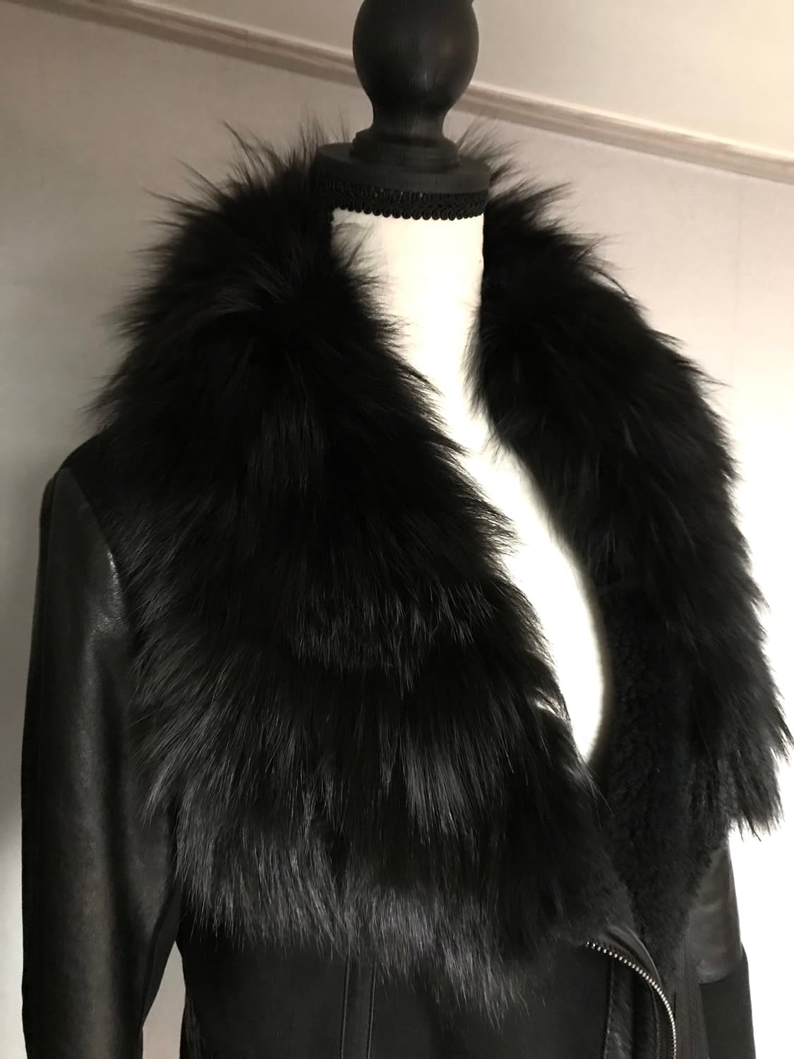 Vintage Fox Fur & Lambskin Leather Coat 상품이미지2