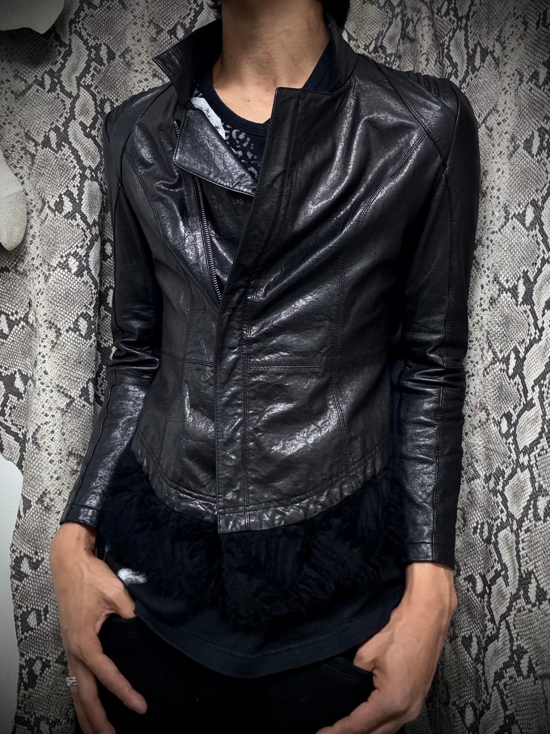 [V-KEl] SheepSkin V-Kei Slim Fit Leather 상품이미지2